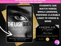 Eyelash Tech Course + Certificate + 3 bonuses & Sample Consent Forms PLR & MRR Rights