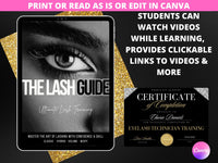 Eyelash Tech Course + Certificate + 3 bonuses & Sample Consent Forms PLR & MRR Rights