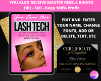 Lash Busines Training Guide With PLR & MRR