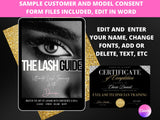Eyelash Tech Course + Certificate + 3 bonuses & Sample Consent Forms PLR & MRR Rights