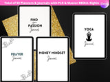 50 journal and planner bundle with master resell rights. 