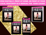 Promotional graphic for 'Boss Up Facless' book with digital, print at home, and print at local printshop options.