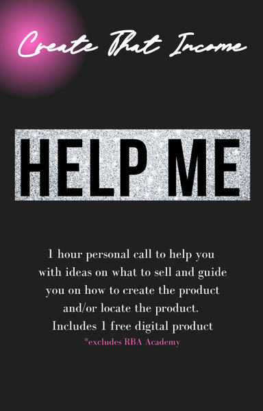 Help Me... 1 - Hour Business Coaching Call + Free Digital Download - Find Your Profitable Product